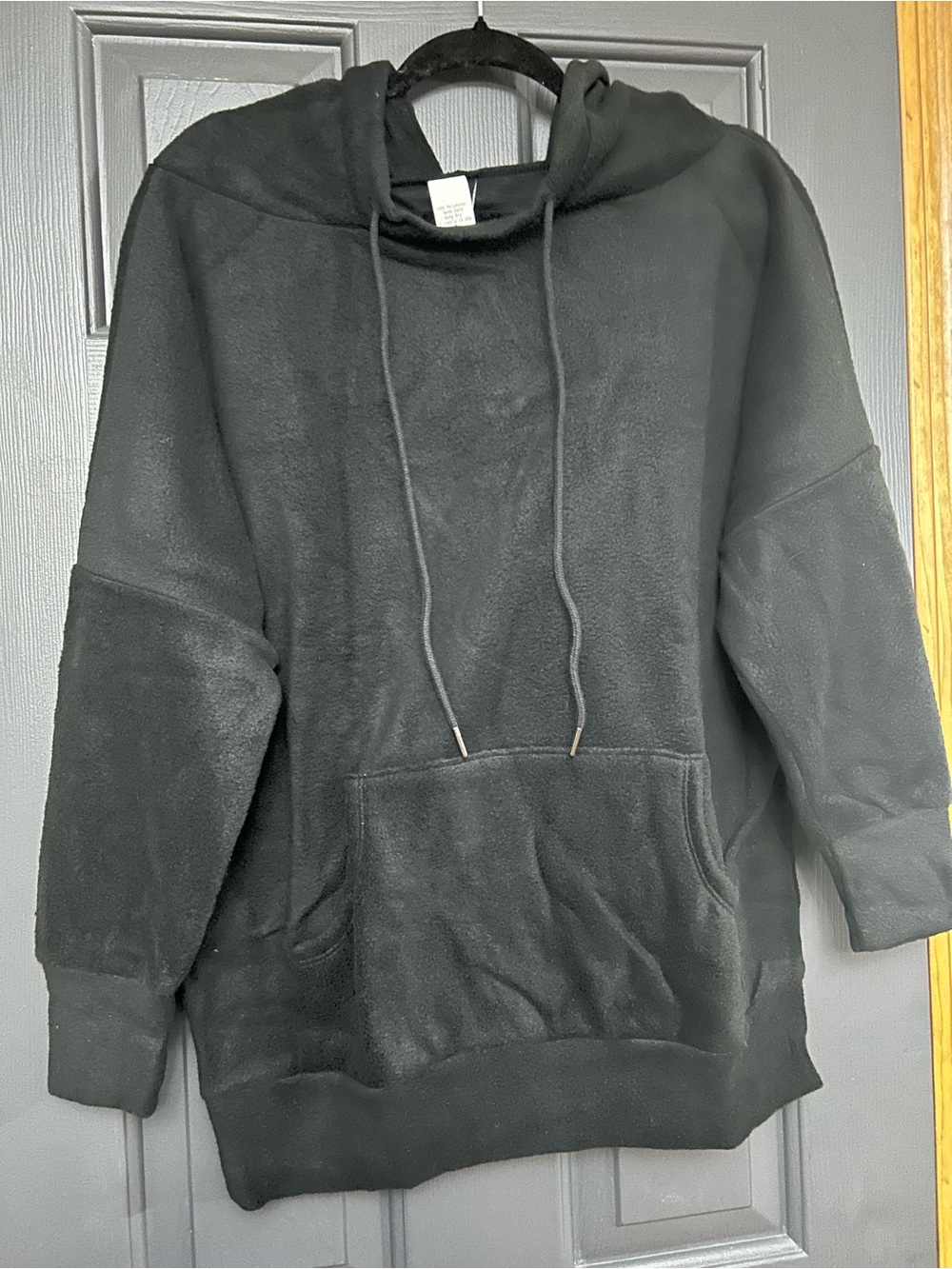 Women’s Milly Black Fleece Drawstring Hoodie